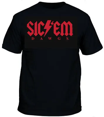 $23.95 • Buy Georgia Bulldogs Black Sic 'Em Bolt Short Sleeve T Shirt