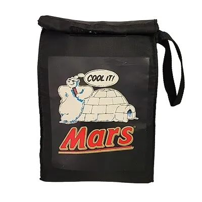 1992 Mars Cool It Cooler Lunch Bag Black Decor Polar Bear Igloo Bar Vintage • $29.95