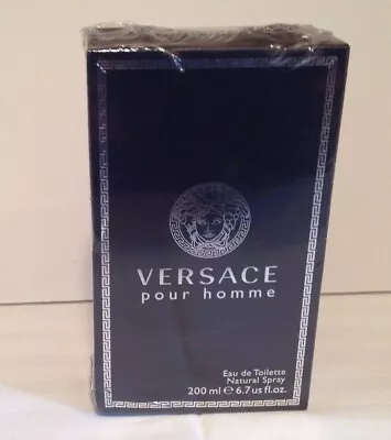 VERSACE Pour Homme Cologne For Men 6.7 OZ 200 ML EDT SPRAY SEALED IN BOX  • $94.95