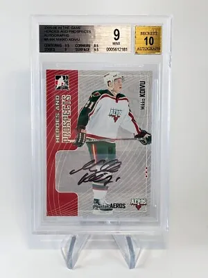 2005-06 MIKKO KOIVU Auto BGS 9 In The Game Heroes And Prospects 10 Autograph • $25