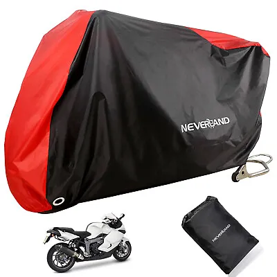 NEVERLAND L Bike Motorcycle Cover Waterproof Scooter Outdoor Rain Protection Red • $21.59