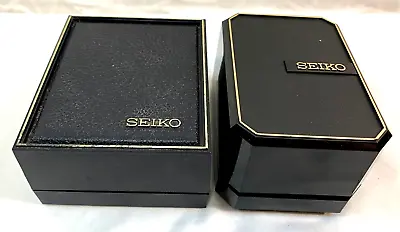 Lot Of Two (2) Vintage SEIKO Watch Presentation Boxes E-BM78 & F-CM31 U • $25