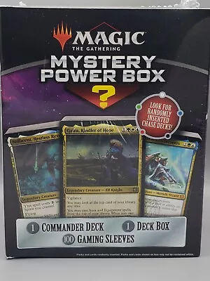 Magic The Gathering Mystery? Power Box-1 Commander Deck-1 Deck Box-100 Sleeves • $9.99