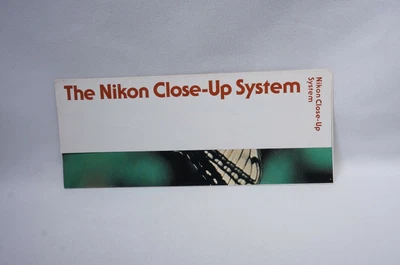 $4 • Buy The Nikon Close-Up System Extension Ring K PB-4 PS-4 PS-5 BR-2 Booklet Brochure