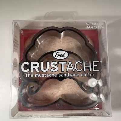 Fred Crustache Mustache Sandwich Cutter Cookies Crust Baking Utensils Mold • $3.99