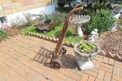 Antique Vintage Rare Unique Thomas Keokuk Iowa Wooden Metal Hand Cart #S175 • $275