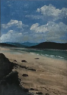 ACEO Original Acrylic Painting - Hayle View Cornwall • £7.50