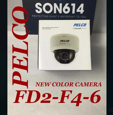 Pelco FD2-F4-6 Security Color Camera W/ 650TVL 3.6mm True Day/Night NTSC NEW! • $89.90