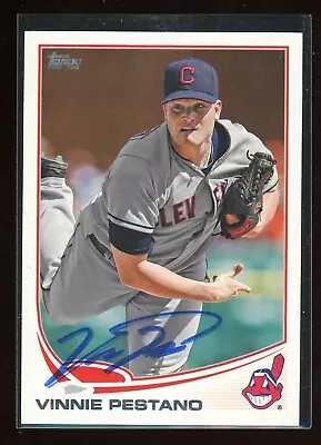 2013 Topps VINNIE PESTANO Signed Card Autograph Auto INDIANS • $3.99