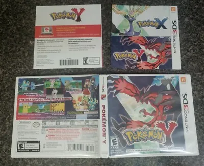  Pokemon Y Nintendo 3DS NO GAME!! CASE ARTWORK AND MANUALS ONLY • $24.99