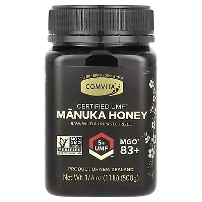 Manuka Honey Raw Wild & Unpasteurized MGO 83+ 1.1 Lb (500 G) • $32.99