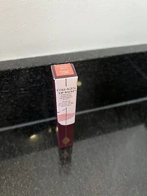 Charlotte Tilbury Collagen Lip Bath -7.9ml Full Size In Peachy Plump New & Boxed • £18