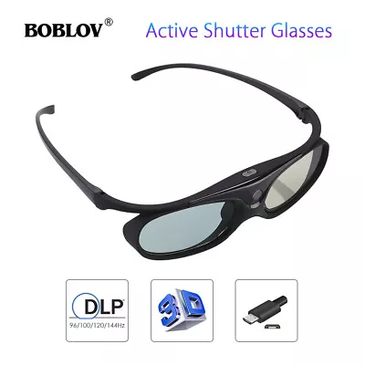 £16.33 • Buy BOBLOV 3D Active Shutter Glasses DLP-Link Projector Eyeglasses For Dell Optama