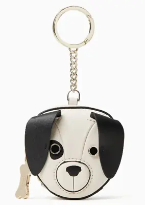 Kate Spade Dachshund Houndstooth Claude Dog Fetch Coin Purse K8091 NWT $129 FS • $44.99