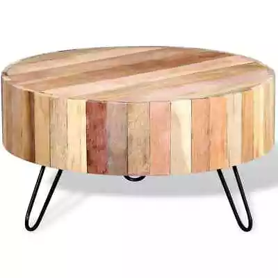 Coffee Table Round End Table Accent Side Table Solid Wood Reclaimed VidaXL VidaX • $286.99