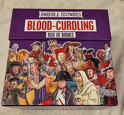 Horrible Histories Collections Blood-Curdling Box Of Books (Hardcover 2016) • £5