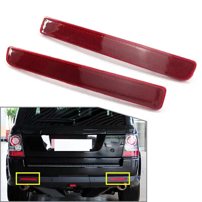 2ⅹ Rear Bumper Reflector Warning Strip Red Lens For Land Rover Discovery 3 & 4 • $45.38