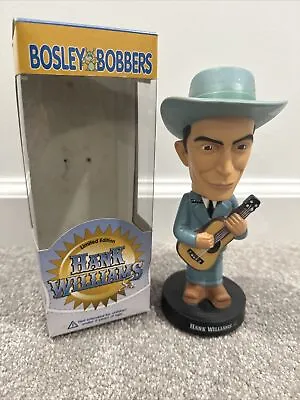 Hank Williams Limited Edition Country Music Bosley Bobbers Bobblehead NEW IN BOX • $95