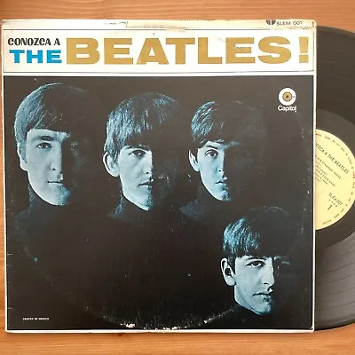 THE BEATLES Conozca A (Meet The Beatles) LP MEXICO EMI 1980s Reissue (1964) • $19.95