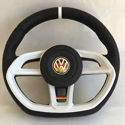 Steering Wheel VW Golf Jetta Mk2 Mk3 Mk4 White Mk7 Style • $157