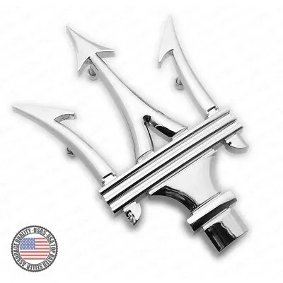 For Maserati Ghibli Quattroporte Levante Front Grille Emblem Badge Chrome • $46.95