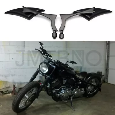 $31.75 • Buy For Yamaha V Star 1300 1100 950 650 250 Black Motorcycle Rearview Side Mirrors