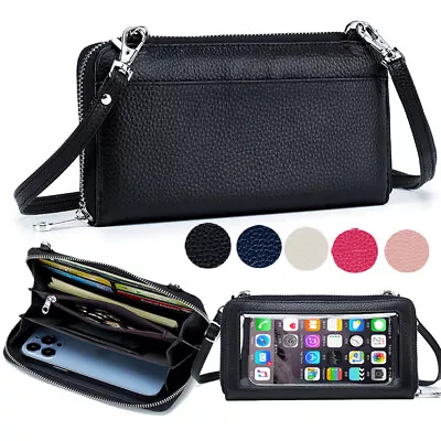 Touch Screen Crossbody Women Cell Phone Purse Bag RFID Wallet W/ Shoulder Strap • $8.73