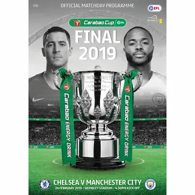 CHELSEA V MAN CITY 2019 CARABAO LEAGUE CUP FINAL PROGRAMME MANCHESTER • £4.99