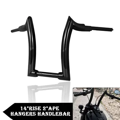 14'' Rise 2  Ape Hanger Handlebar Fit For Yamaha VStar 650 XV650 • $164.59