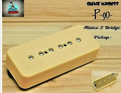 G.M. P-90 Soap Bar  Pickup Bridge Cream Alnico 2 For Gibson Epiphone ® • $19.90