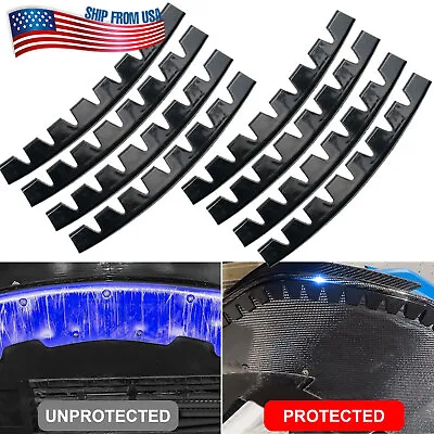 $16.14 • Buy X8  Universal Car Bumper Guard Anti-Scratch Kit Scrape Protector Skid Plate DIY