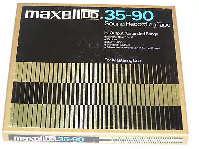 Maxell UD 35-90 Sound Recording Tape (1800ft) High Output/Extended Range • $17.95