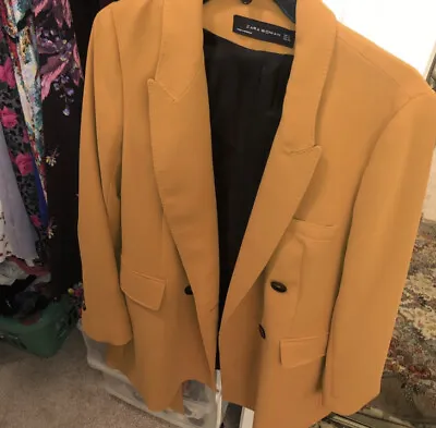 Zara Mustard Blazer Emrata Wedding Jacket New Size S • $140