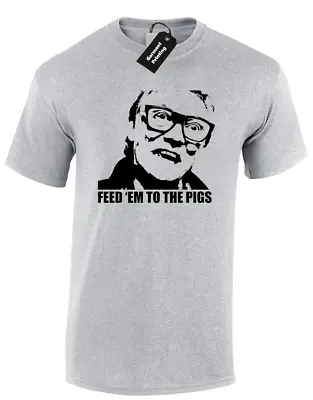 Feed Em To The Pigs Mens T Shirt Bricktop Snatch Gangster Retro Film Mma Gym Top • £7.99