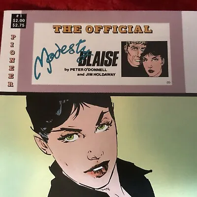 Official Modesty Blaise #1 Vfn/nmt Pioneer Comics! • $3