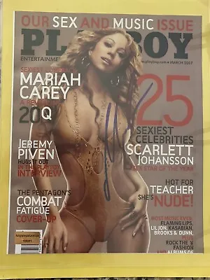 Mariah Carey Playboy Autographed 8x10 Photo COA • $129