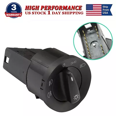 Front Headlight Fog Light Control Switch For 98-12 VW Beetle Golf Jetta Passat • $14.38