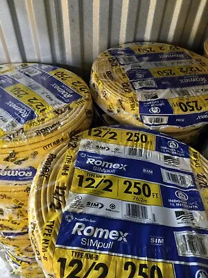 12/2 Romex Wire 12-2 AWG 250ft Non Metallic Copper Cable  • $127