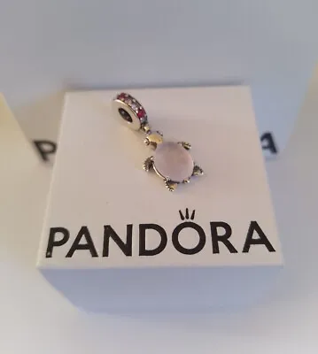 💮Pandora Murano Glass Pink Sea Turtle Dangle Charm 798939C02💮 • £17.99