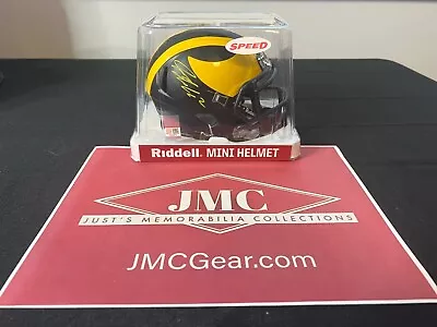 BLAKE CORUM SIGNED MICHIGAN MINI HELMET - JSA CoA • $129.99