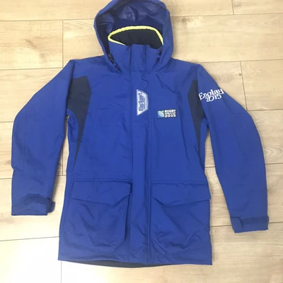 £29.99 • Buy MUSTO England Rugby World Cup 2015 Waterproof Hood Jacket Size 2XS Blue Coat