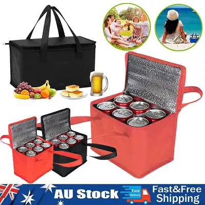 $10.89 • Buy Portable Insulated Thermal Cooler Lunch Box Carry Tote Picnic Case Storage Bag