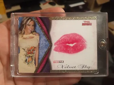 2009 TNA Impact Velvet Sky  Kiss Card /99 • $150