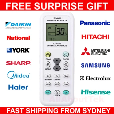 $9.99 • Buy Universal A/C Air Conditioning Remote Control Air Con ALL MAJOR BRANDS LCD DGS
