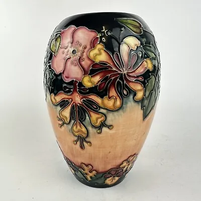 Vintage Moorcroft Mixed Flowers Spring Vase Signed Scratch Second 17.5cm • £149