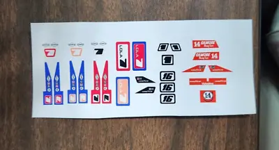Aurora AFX G-Plus Indy Special Foyt Lola T-330 Reproduction Stickers • $7