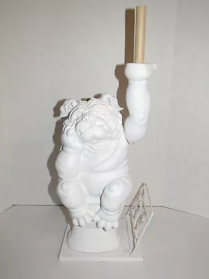 Bulldog White Toilet Paper Holder Stand With Magazine Rack • $28