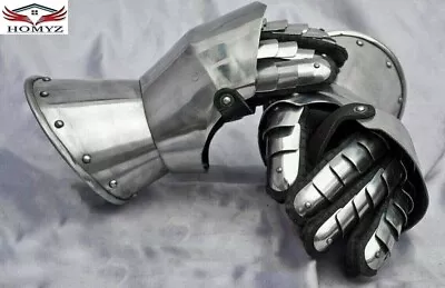 Medieval Knight Armor Gloves Warrior Gauntlets Combat Metal Hand Gloves Arm Set • $99