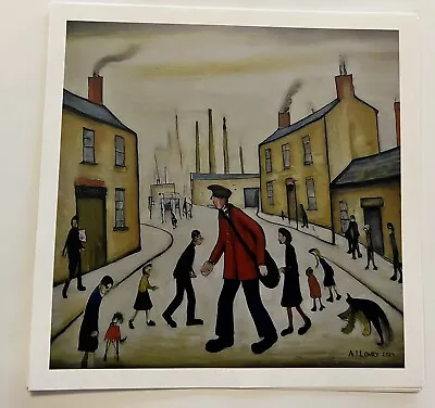  A Postman's Round  Giclée Print In The Style Of LS Lowry. AI Image. Ltd Edition • $8.70