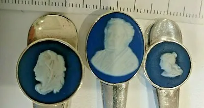 Vintage Wedgwood  Cameos On Silver Plated Cake Forks And Spoon • $69
